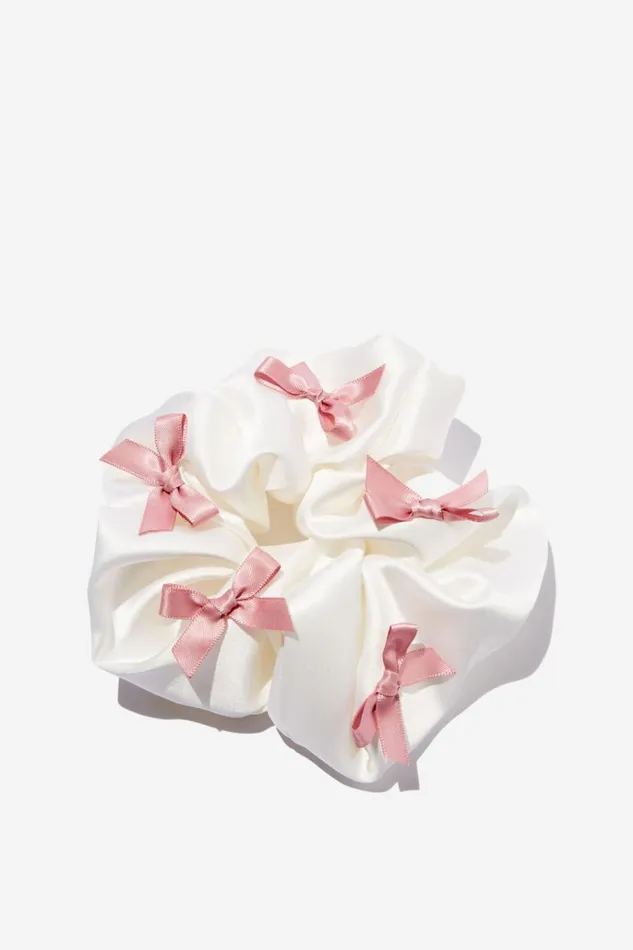 Women Hair Accessories Cotton On Stella Scrunchie Ecrupink