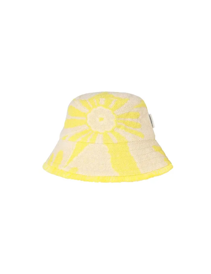 Women Hats Zimmermann Jacquard Towel Bucket Hat Yellowcream