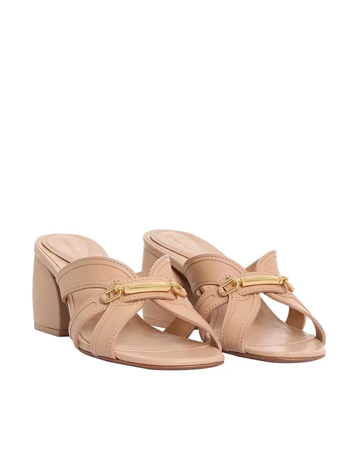 Women Heeled Sandals Zimmermann Prisma Slide 65 Dune