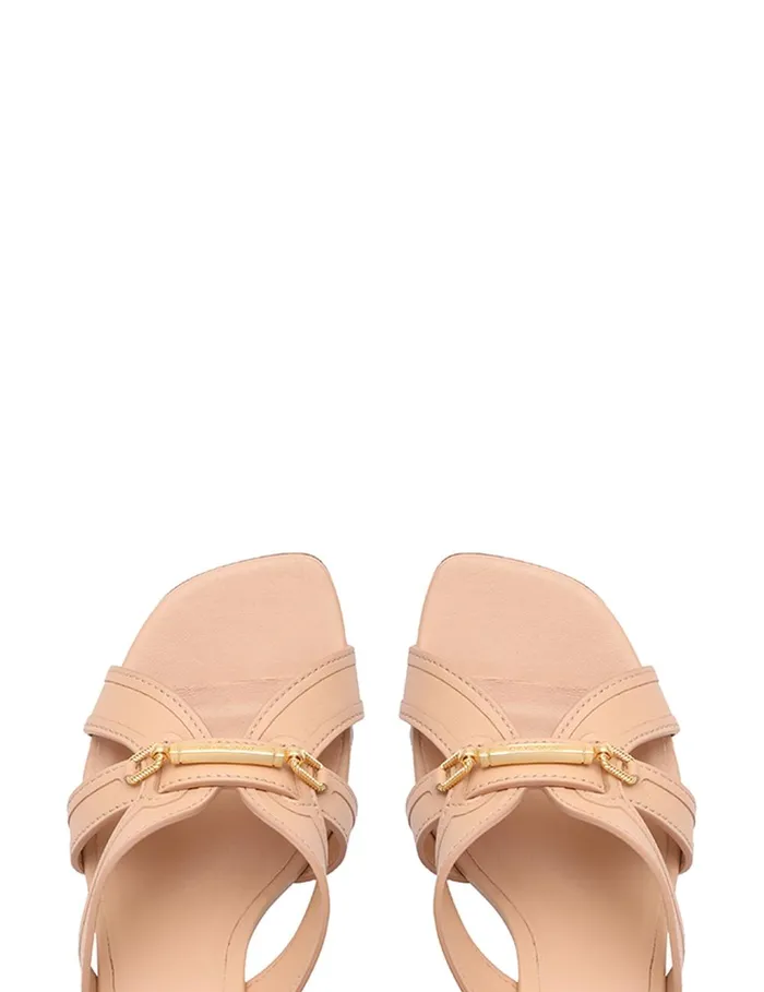 Women Heeled Sandals Zimmermann Prisma Slide 65 Dune
