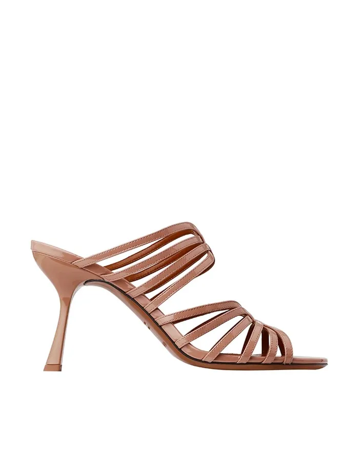 Women Heels Zimmermann Aura Mule Sandal 85 Peach