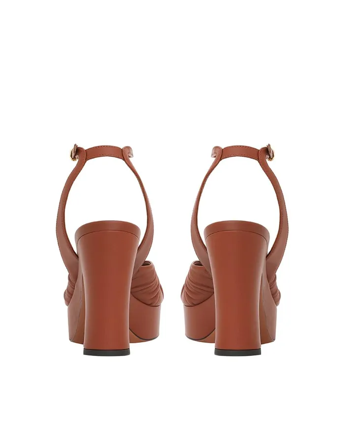 Women Heels Zimmermann Gleam Sandal 120 Tan