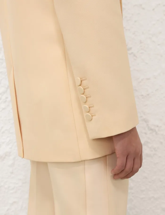 Women Jackets and Coats Zimmermann Illustration Shawl Tux Jacket Tea