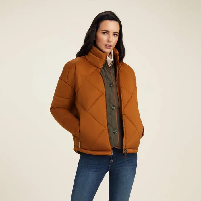Women Jackets and Vests Ariat Adena Insulated Jacket Chestnut