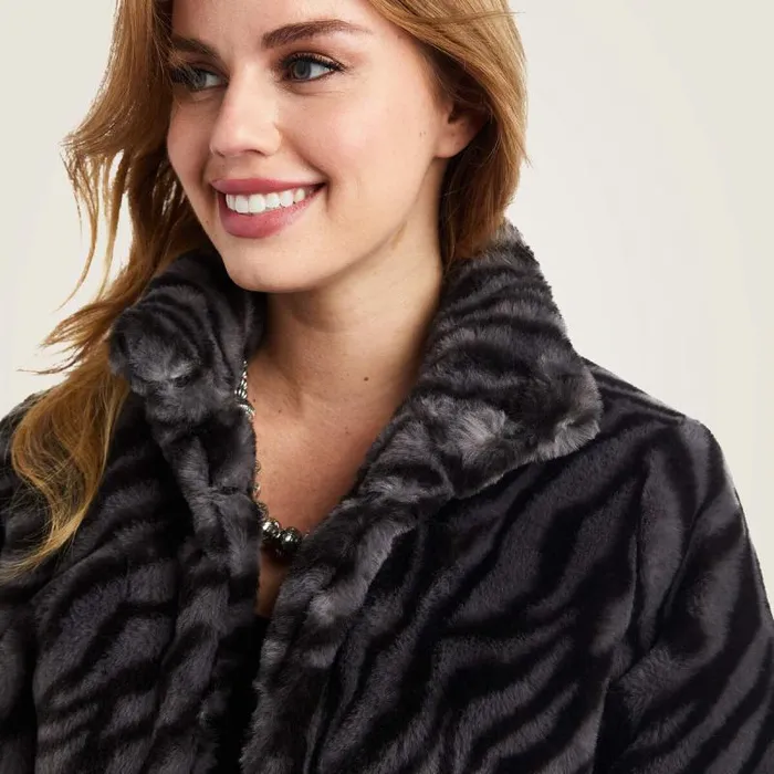 Women Jackets and Vests Ariat City Girl Faux Fur Jacket Black Women Jackets and Vests Ariat City Girl Faux Fur Jacket Black