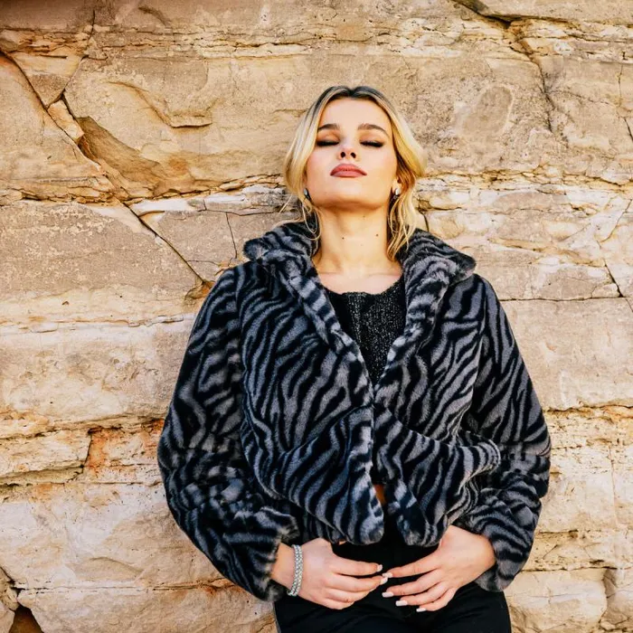 Women Jackets and Vests Ariat City Girl Faux Fur Jacket Black Women Jackets and Vests Ariat City Girl Faux Fur Jacket Black