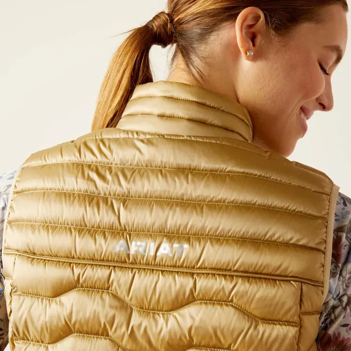 Women Jackets and Vests Ariat Ideal Down Vest Iridescent Fields Of Rye Women Jackets and Vests Ariat Ideal Down Vest Iridescent Fields Of Rye