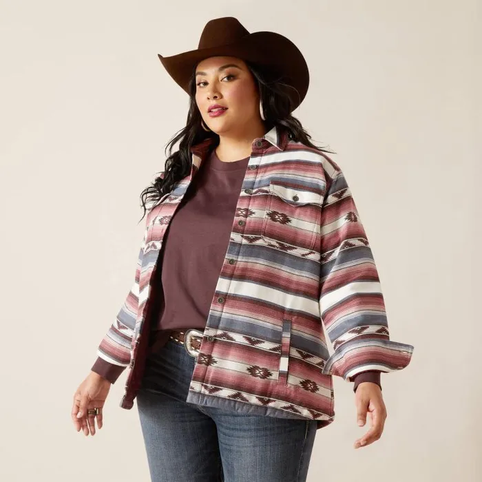 Women Jackets and Vests Ariat Shacket Shirt Jacket Serape