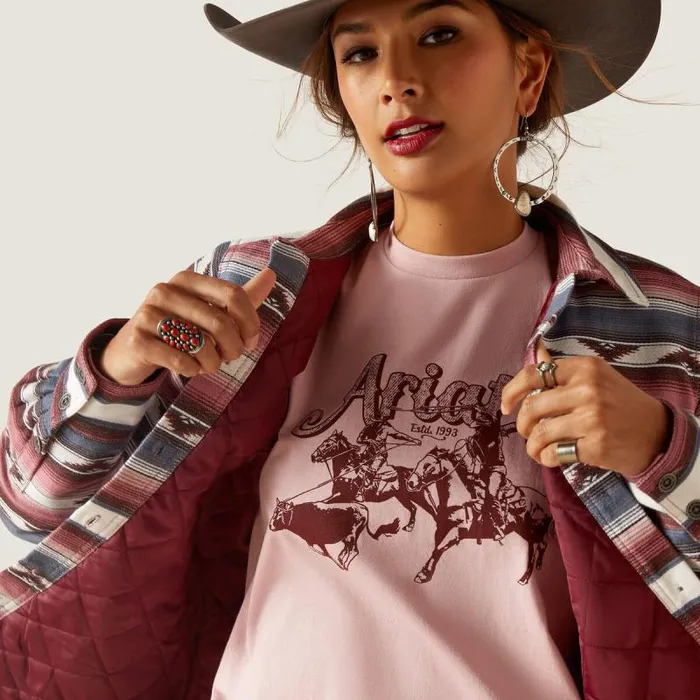 Women Jackets and Vests Ariat Shacket Shirt Jacket Serape