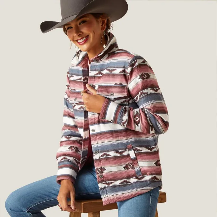 Women Jackets and Vests Ariat Shacket Shirt Jacket Serape