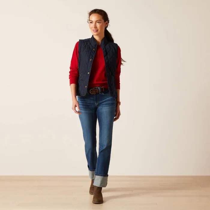 Women Jackets and Vests Ariat Woodside Vest Navy
