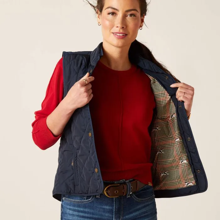 Women Jackets and Vests Ariat Woodside Vest Navy