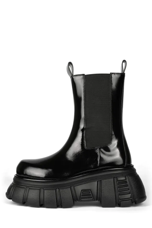 Women Jeffrey Campbell Ankle To Mid STOMPED Black Box