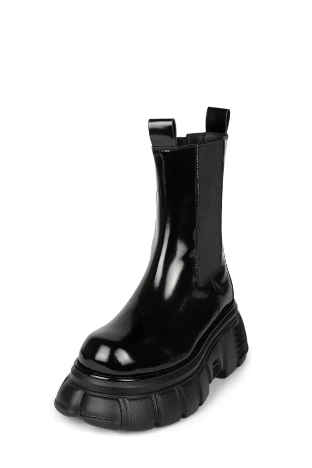 Women Jeffrey Campbell Ankle To Mid STOMPED Black Box