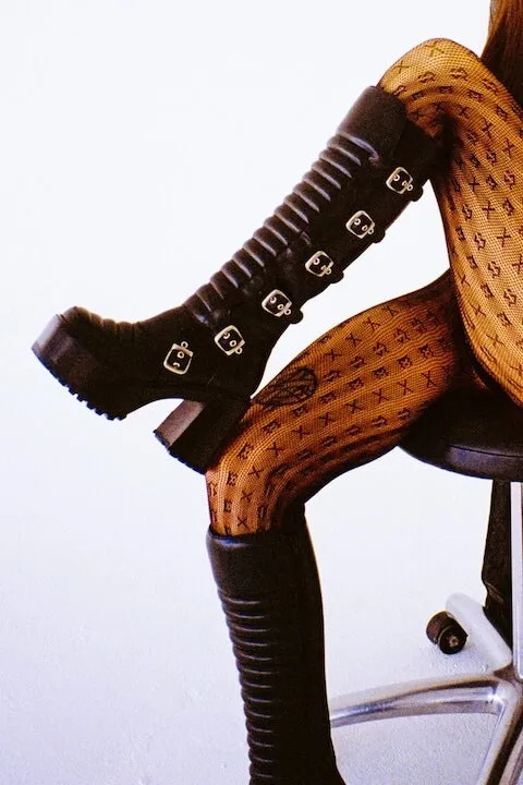 Women Jeffrey Campbell Boot MOTOXX Black