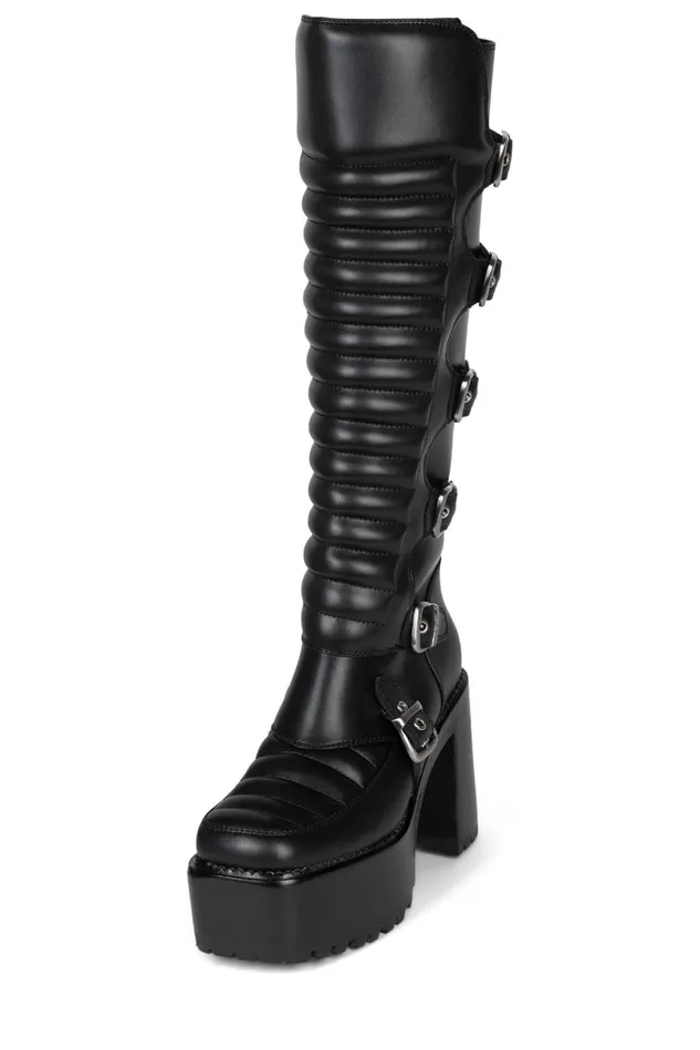 Women Jeffrey Campbell Boot MOTOXX Black