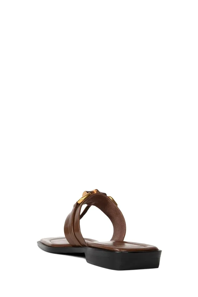Women Jeffrey Campbell Flat BORABORA Black Gold