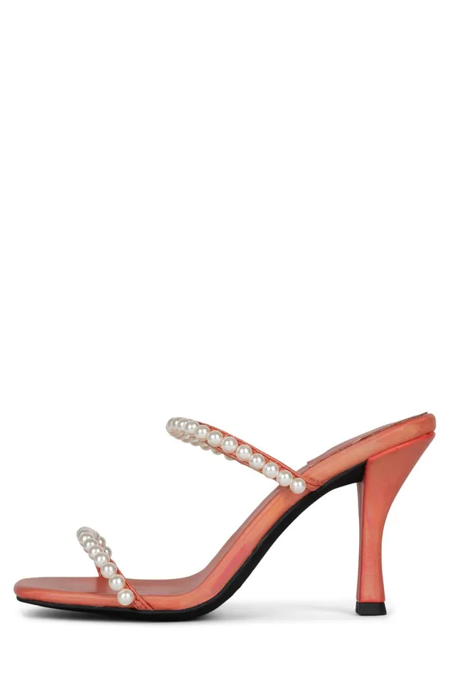 Women Jeffrey Campbell Heel AKOYAP Red Mirage