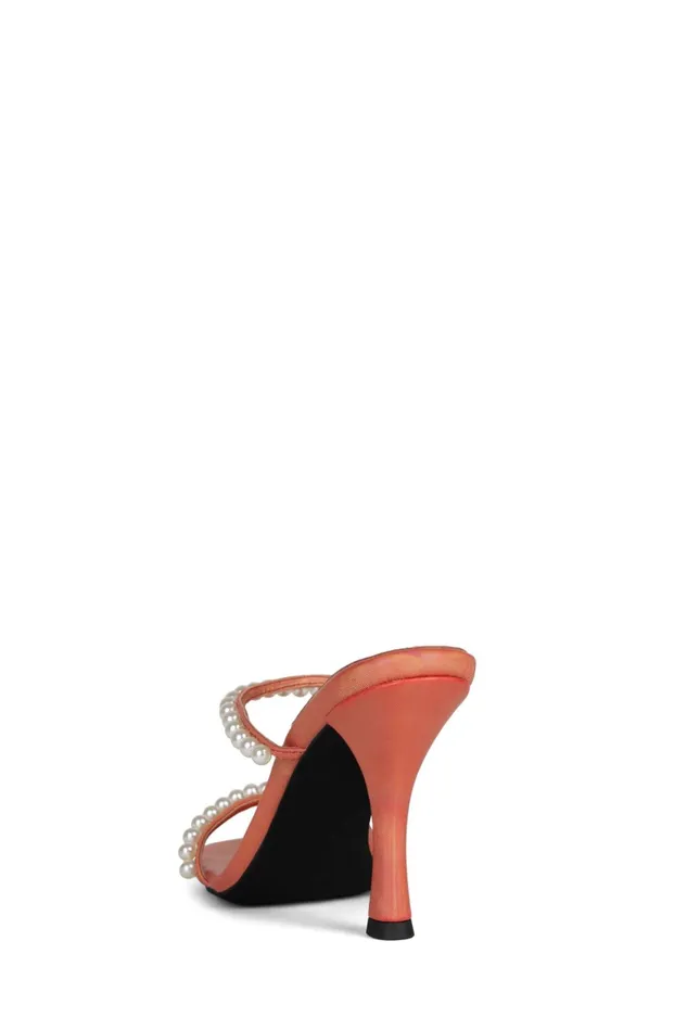 Women Jeffrey Campbell Heel AKOYAP Red Mirage