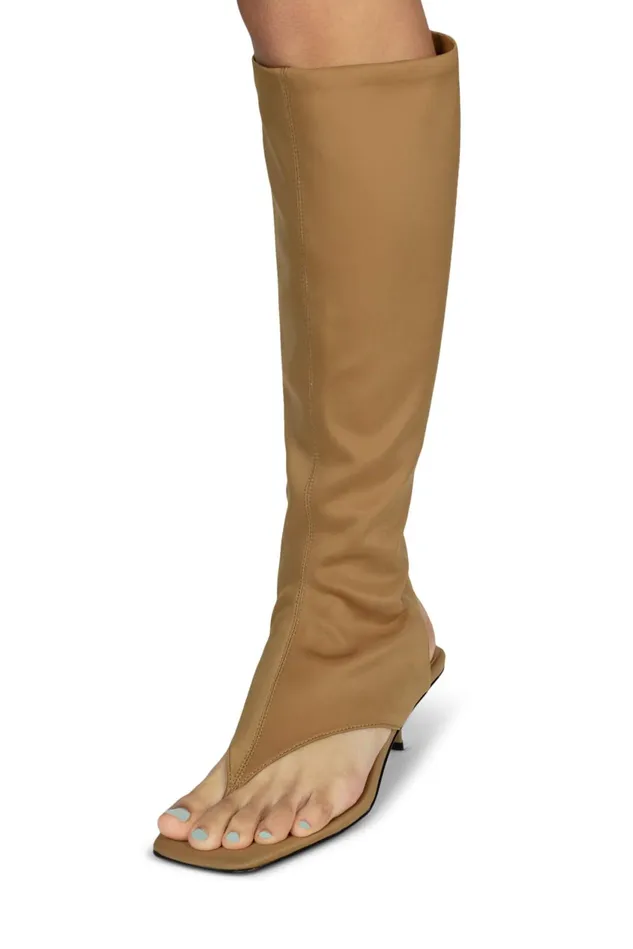 Women Jeffrey Campbell Knee To Thigh CONFIDENCE Black Neoprene