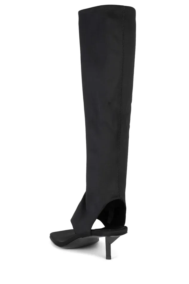 Women Jeffrey Campbell Knee To Thigh CONFIDENCE Black Neoprene
