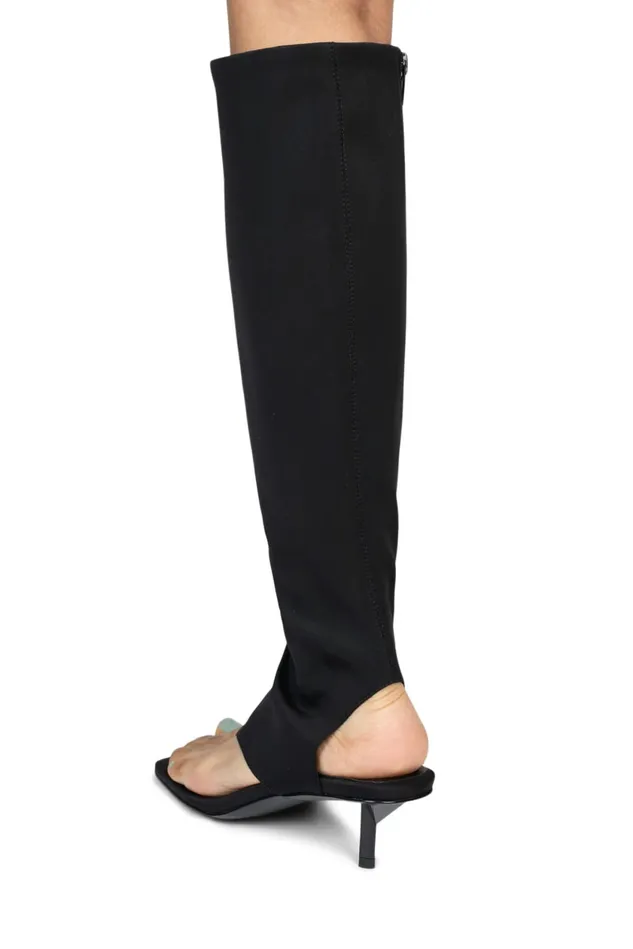 Women Jeffrey Campbell Knee To Thigh CONFIDENCE Black Neoprene