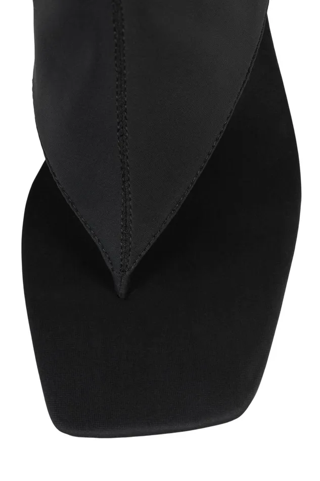 Women Jeffrey Campbell Knee To Thigh CONFIDENCE Black Neoprene