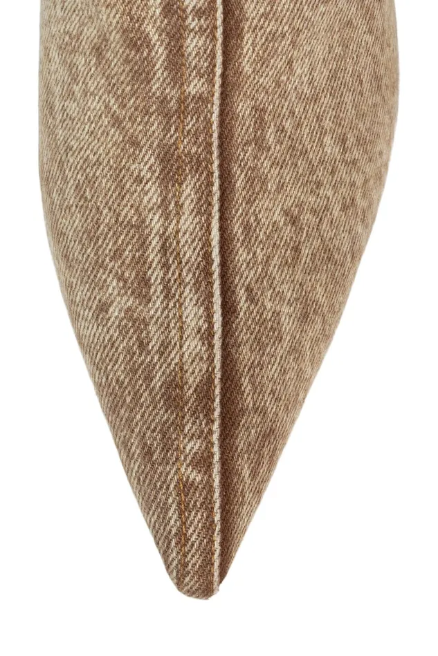 Women Jeffrey Campbell Mule GENES Tan Denim