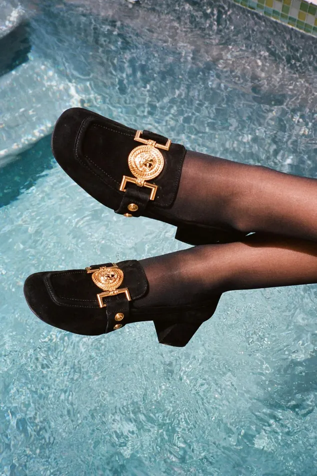 Women Jeffrey Campbell Pump LIONETTE Black Suede Gold