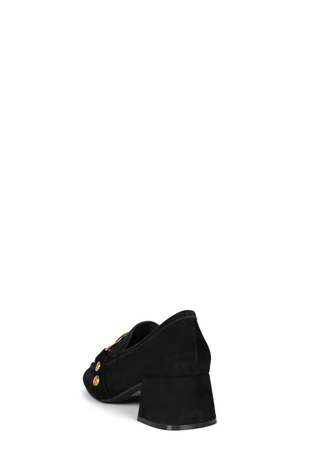 Women Jeffrey Campbell Pump LIONETTE Black Suede Gold