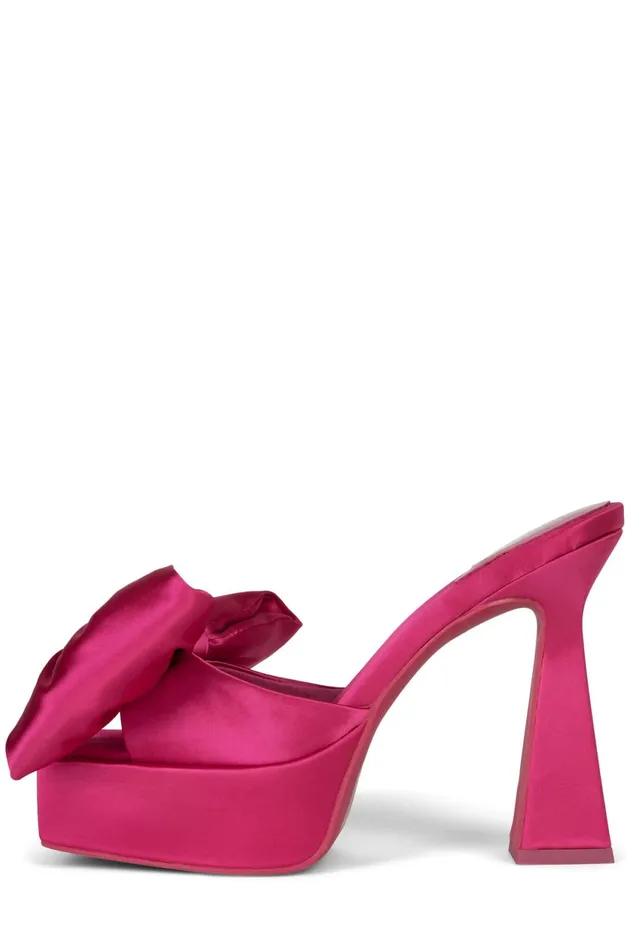 Women Jeffrey Campbell Sandal GAZENIA Fuchsia Satin