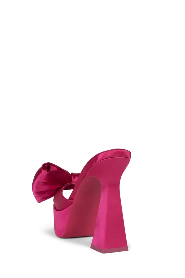 Women Jeffrey Campbell Sandal GAZENIA Fuchsia Satin
