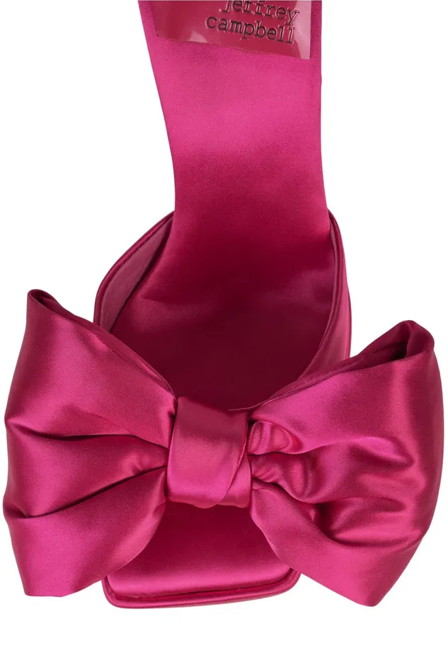 Women Jeffrey Campbell Sandal GAZENIA Fuchsia Satin