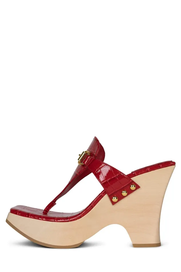 Women Jeffrey Campbell Sandal HAZY Black Croco Gold