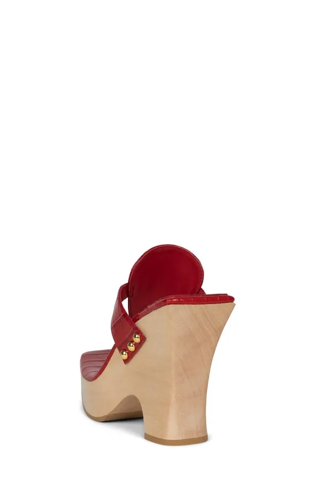 Women Jeffrey Campbell Sandal HAZY Black Croco Gold