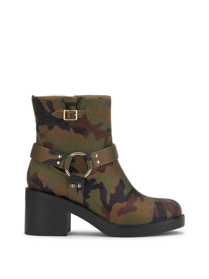 Women Jessica Simpson Boots and Booties Ceridwen Moto Boot In Camo Crystal