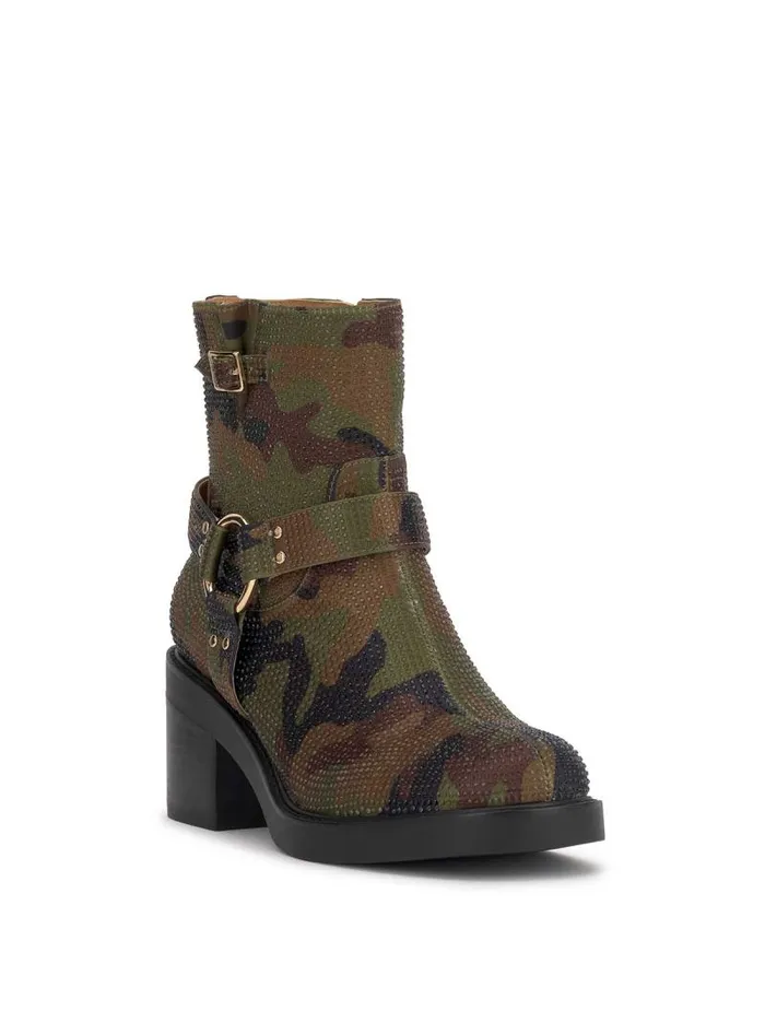 Women Jessica Simpson Boots and Booties Ceridwen Moto Boot In Camo Crystal