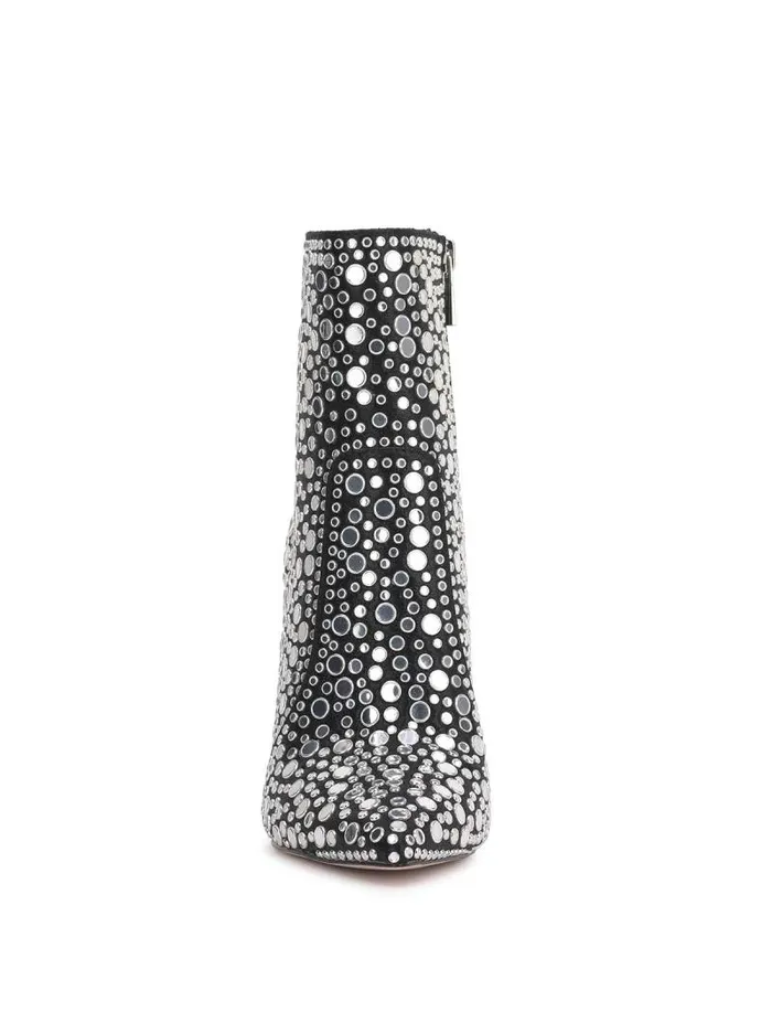 Women Jessica Simpson Boots and Booties Lirya Bootie In Black Shimmer
