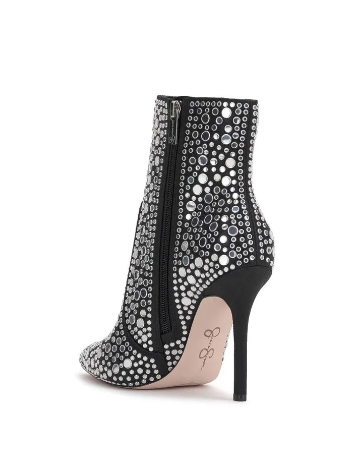 Women Jessica Simpson Boots and Booties Lirya Bootie In Black Shimmer
