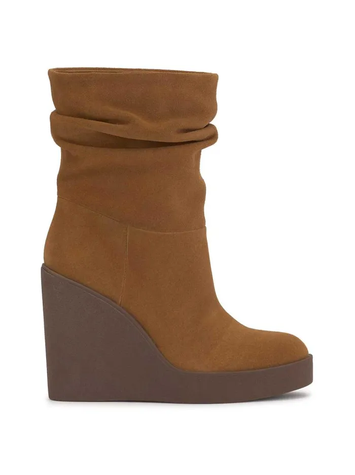 Women Jessica Simpson Boots and Booties Mynette Slouch Wedge Bootie In Tuscan Tan Women Jessica Simpson Boots and Booties Mynette Slouch Wedge Bootie In Tuscan Tan