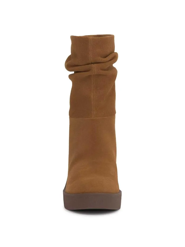 Women Jessica Simpson Boots and Booties Mynette Slouch Wedge Bootie In Tuscan Tan