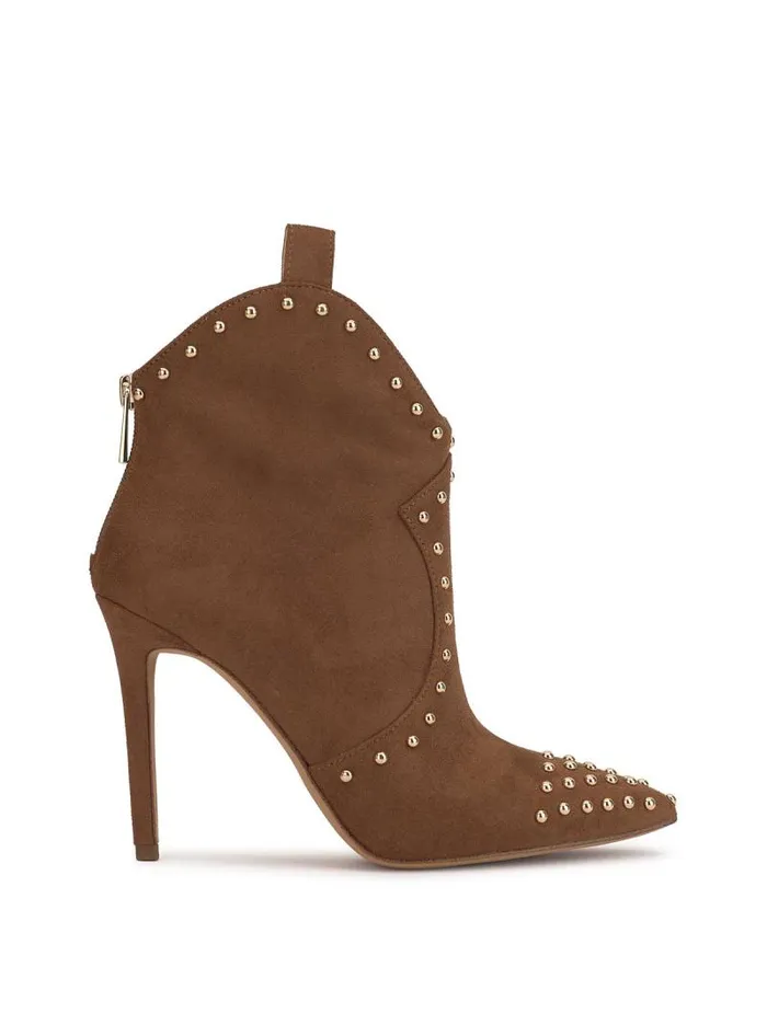 Women Jessica Simpson Boots and Booties Pixillez Studded Bootie In Tobacco