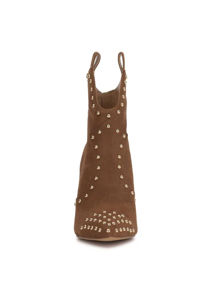 Women Jessica Simpson Boots and Booties Pixillez Studded Bootie In Tobacco