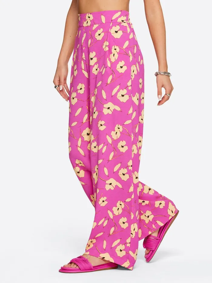 Women Jessica Simpson Bottoms Winnie Wide Leg Pants In Withering Petals