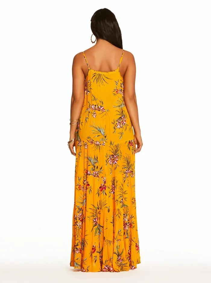 Women Jessica Simpson Dresses Alanis Tier Dress In Tropical Oasis