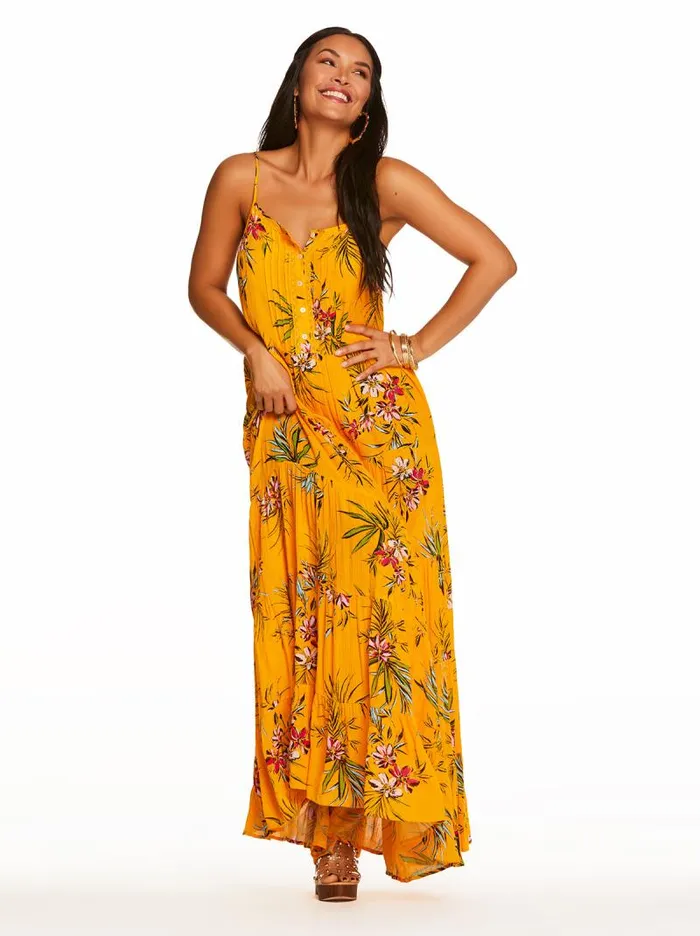 Women Jessica Simpson Dresses Alanis Tier Dress In Tropical Oasis