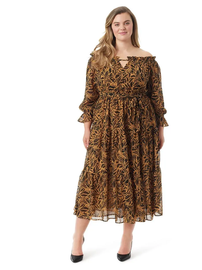 Women Jessica Simpson Dresses Gateel Dress In Zebra Floral