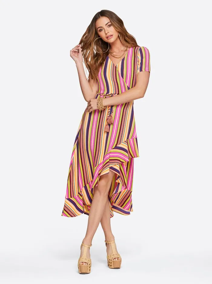 Women Jessica Simpson Dresses Varsha Wrap Dress In Rose Violet