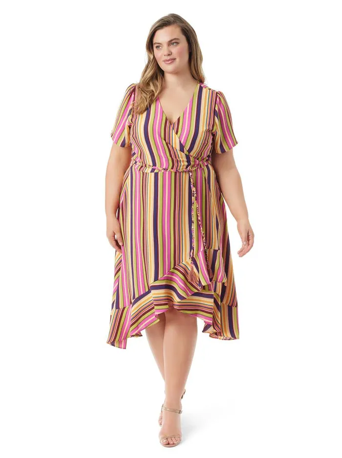 Women Jessica Simpson Dresses Varsha Wrap Dress In Rose Violet