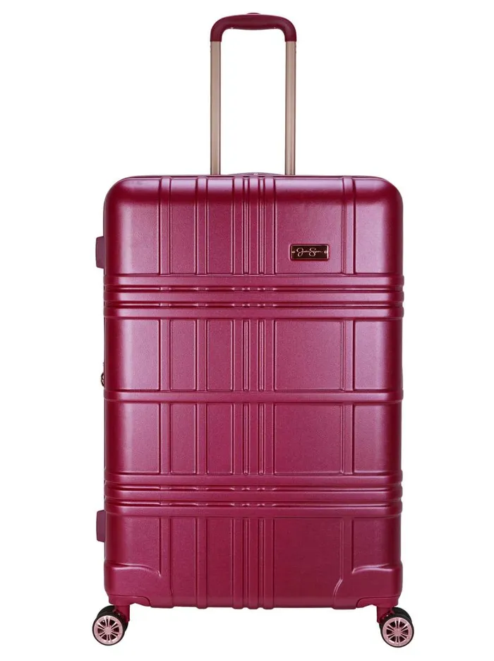 Women Jessica Simpson Luggage Jewel Plaid Luggage Collection In Violet
